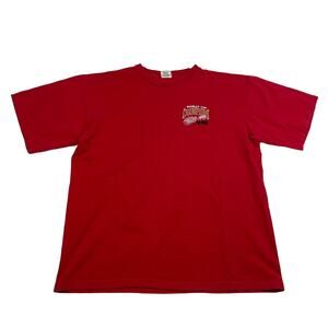 Vintage Detroit Red Wings NHL Stanley Cup Champions 90s Red Shirt Size XXL